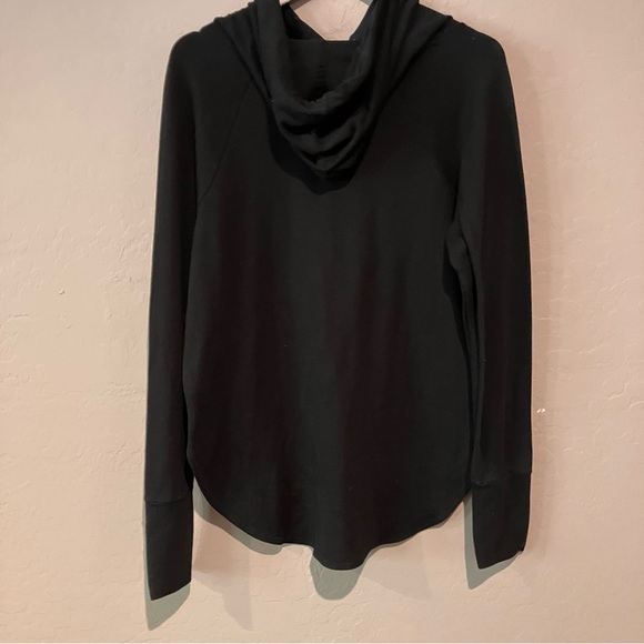 Athletic Works Black Modal Blend Women's Lightweight Sweatshirt Hoodie Size M - Picture 8 of 12